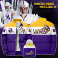 Minnesota Vikings Bomber Jacket Football Game Day Outfits MN Vikings Merch Fan Gifts - Merchluma