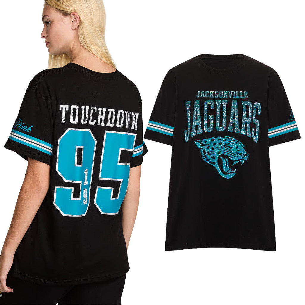 Jacksonville Jaguars Campus Shirt Victoria Secret NFL Merch 2026 Football Apparel Gifts For Fan - Merchluma