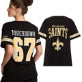 Victoria Secret NFL Merch 2026 New Orleans Saints Campus Shirt Saints Merch BFF Gifts - Merchluma