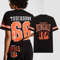 Victoria Secret NFL Merch 2026 Touchdown 1968 Cincinnati Bengals Campus T-Shirt Bengals Merch - Merchluma