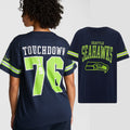 Victoria Secret NFL Merch 2026 Seattle Seahawks Campus T-Shirt Seahawks Merch Her Gifts - Merchluma