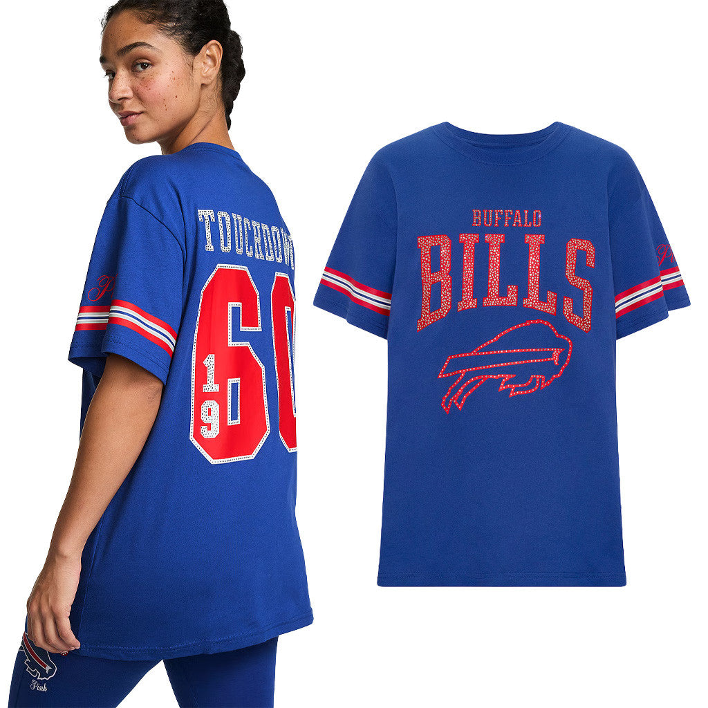 Victoria Secret NFL Merch 2026 Buffalo Bills Campus T-Shirt Bills Merch Football Fan Gift Ideas - Merchluma