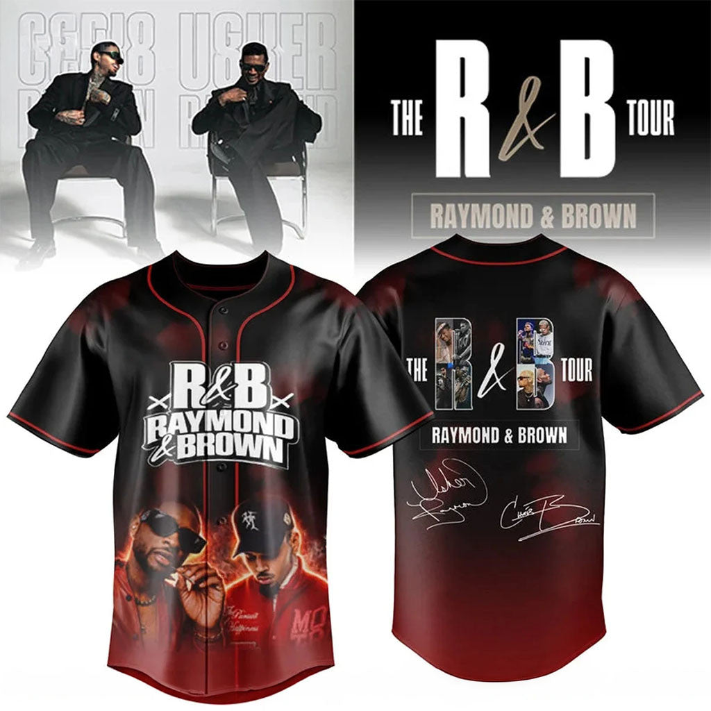 Chris Brown Merch The R&B Tour Jersey Raymond Brown Graphic Shirt Music Lover Fan Gift - Merchluma