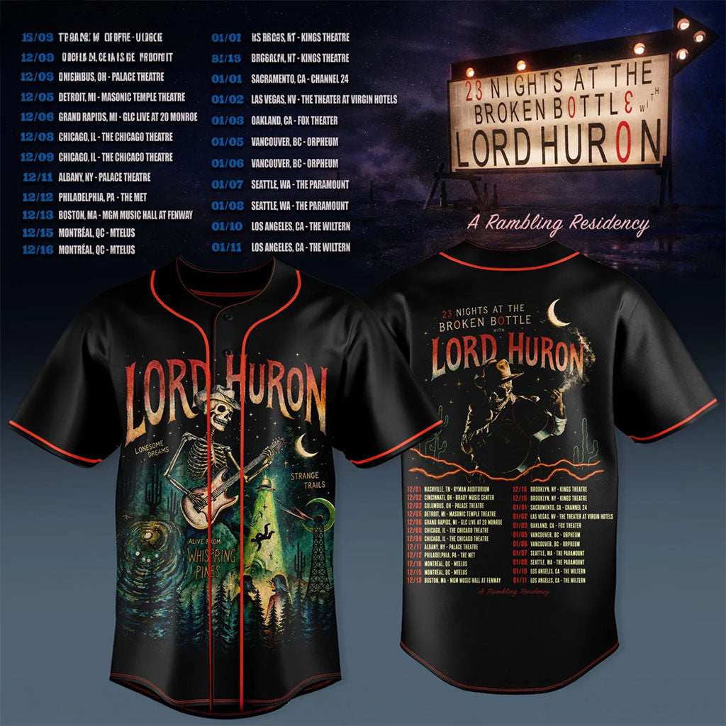 Lord Huron A Rambling Residency Collection Baseball Jersey Lord Huron Merch Rock Fan Gifts - Merchluma