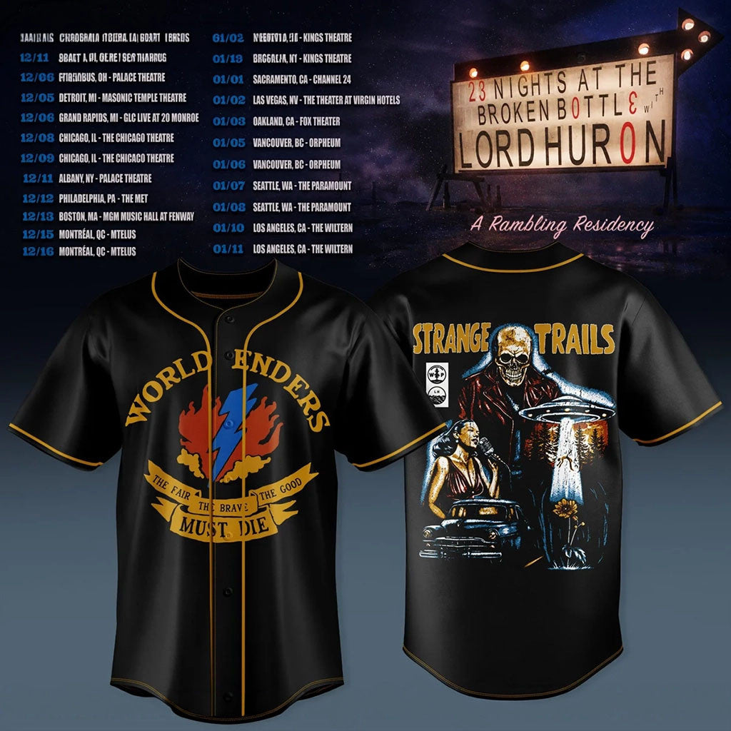 Lord Huron Merch A Rambling Residency Collection Baseball Jersey Lord Huron Strange Trails Gear - Merchluma