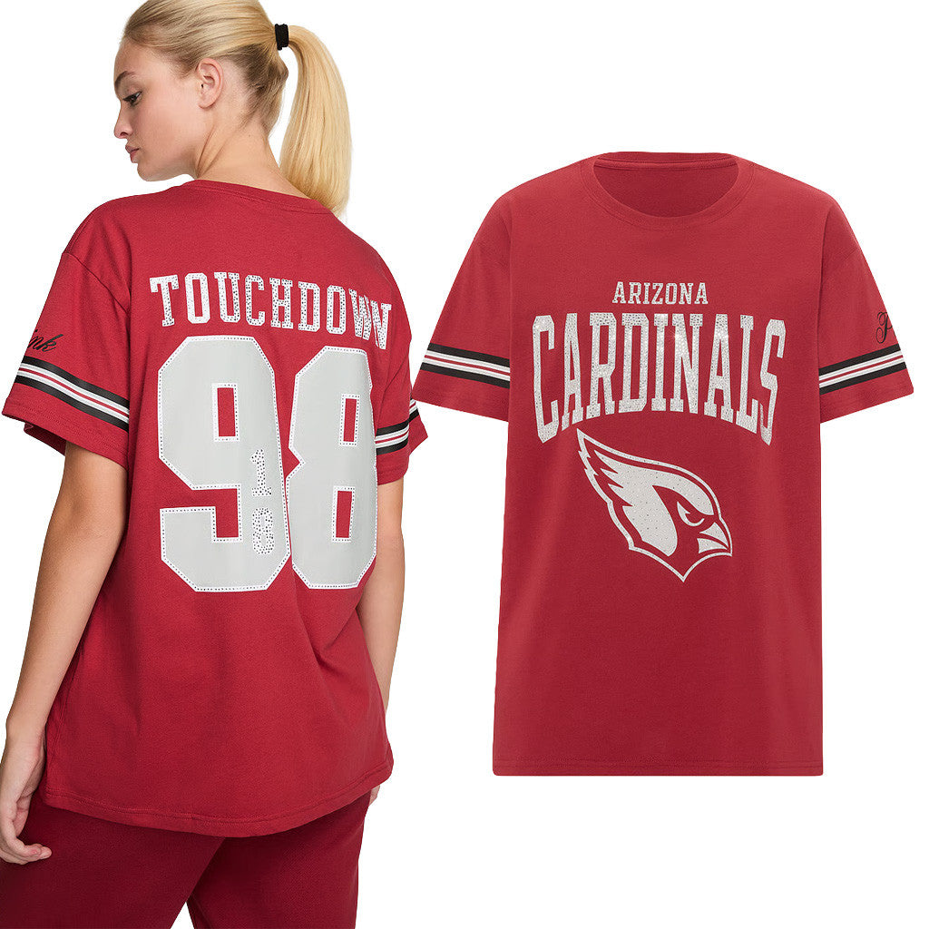 Victoria Secret NFL Merch 2026 Arizona Cardinals Campus T-Shirt Gifts For Football Fan - Merchluma