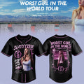 Slayyyter Worst Girl In The World Tour Baseball Jersey Slayyyter Merch Pop Music Fan Gift - Merchluma