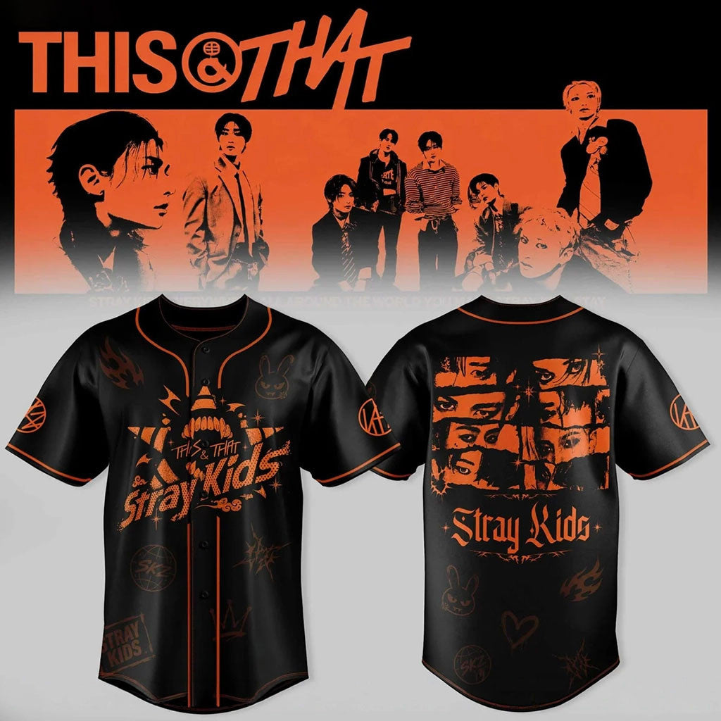 Stray Kids This And That Signature Baseball Jersey Stray Kids Merch Best Gifts For Music Lovers - Merchluma
