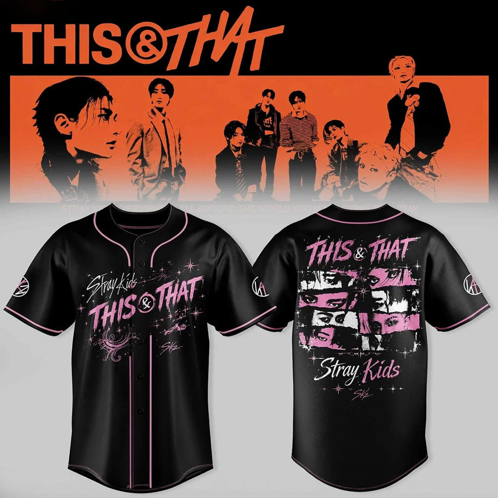 Stray Kids This And That Signature Baseball Jersey Stray Kids Merch Gift Ideas For Music Lovers - Merchluma