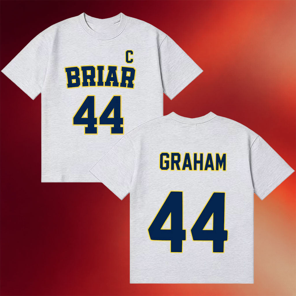 Off Campus Merch 2026 Briar University GRAHAM #44 T-Shirt Off Campus Hockey Shirt Fan Gifts - Merchluma