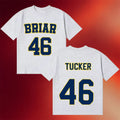Off Campus Merch 2026 Briar University TUCKER #46 Hockey T-Shirt Grey Gift Ideas For Fans - Merchluma