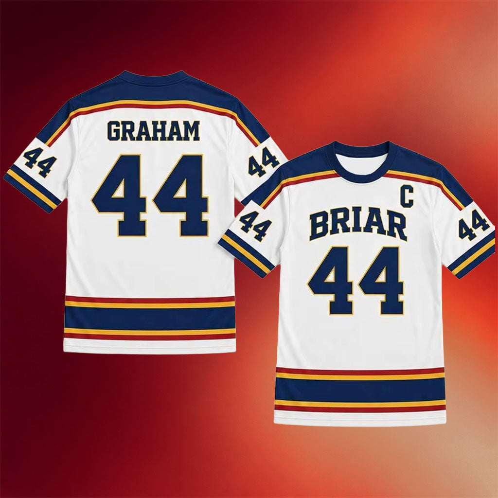 Off Campus Merch 2026 Briar University GRAHAM #44 Hockey T-Shirt Gifts For Hockey Fans - Merchluma
