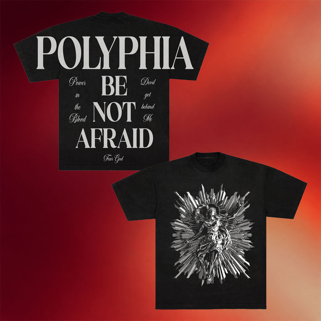 Polyphia Merch 2026 Chrome JC T-Shirt Be Not Afraid Shirt Gift For Rock Lovers - Merchluma