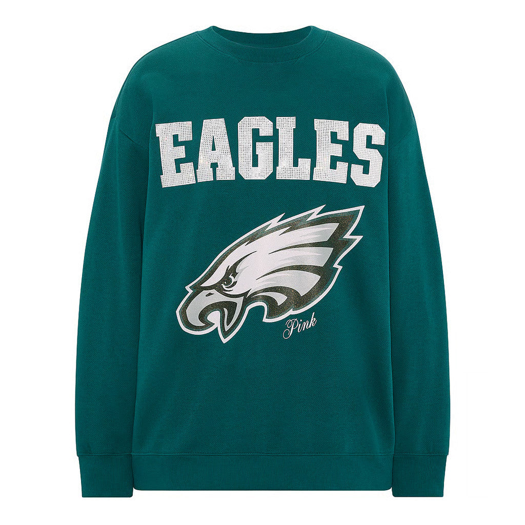 Philadelphia Eagles Campus Sweatshirt Victoria Secret NFL Merch 2026 Football Fan Gear - Merchluma