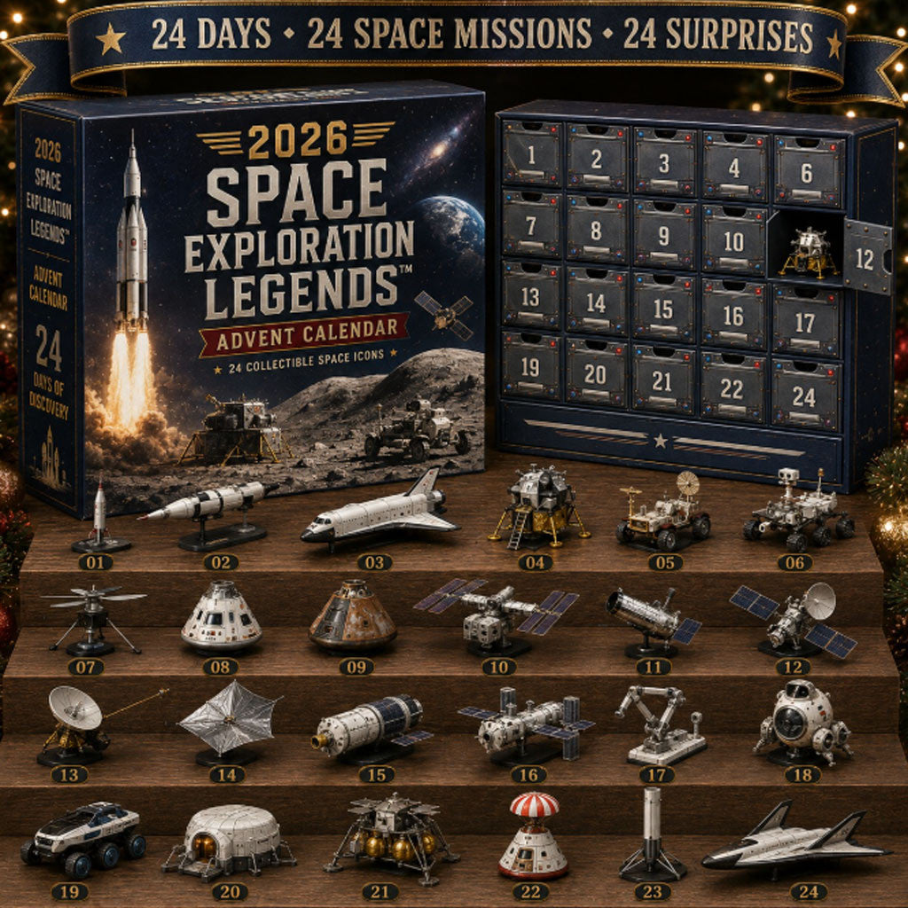 2026 Space Exploration Legends Advent Calendar Space Missions Collectible Icons Astronomy Gift - Merchluma