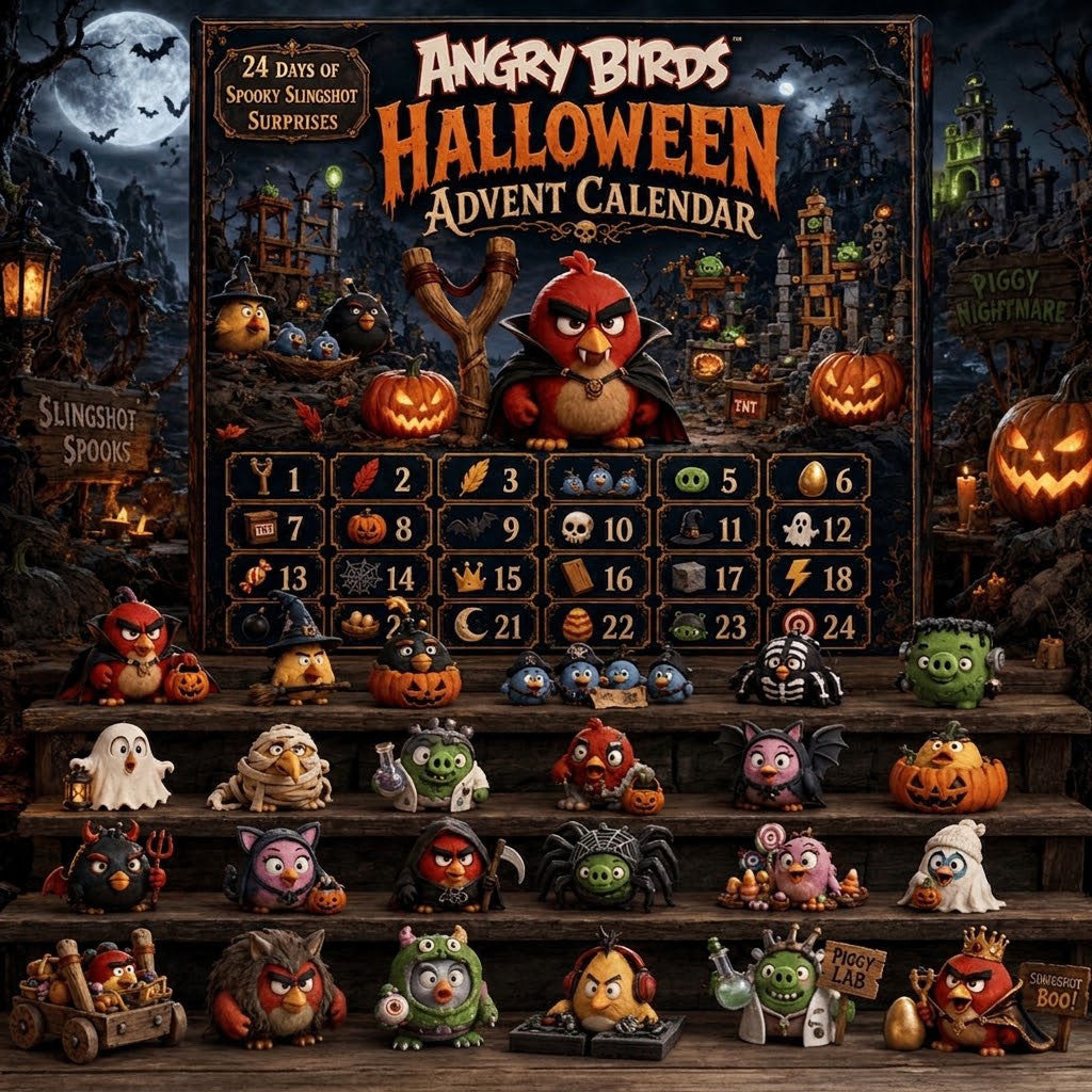 Angry Birds Halloween 2026 Advent Calendar 24 Days Spooky Surprises Collectible Halloween Gift - Merchluma