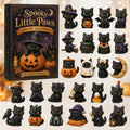 Black Cat Halloween Spooky Ornaments 2026 Advent Calendar Halloween Gifts For Cat Lovers - Merchluma