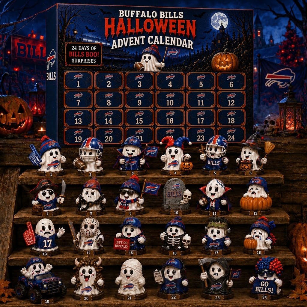 Buffalo Bills Halloween 2026 Advent Calendar Bills Merch Halloween Gifts For Football Fan - Merchluma