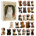 Cat Christmas Advent Calendar Ornaments Cat Lovers Cute Christmas Ornaments Holiday Decor - Merchluma