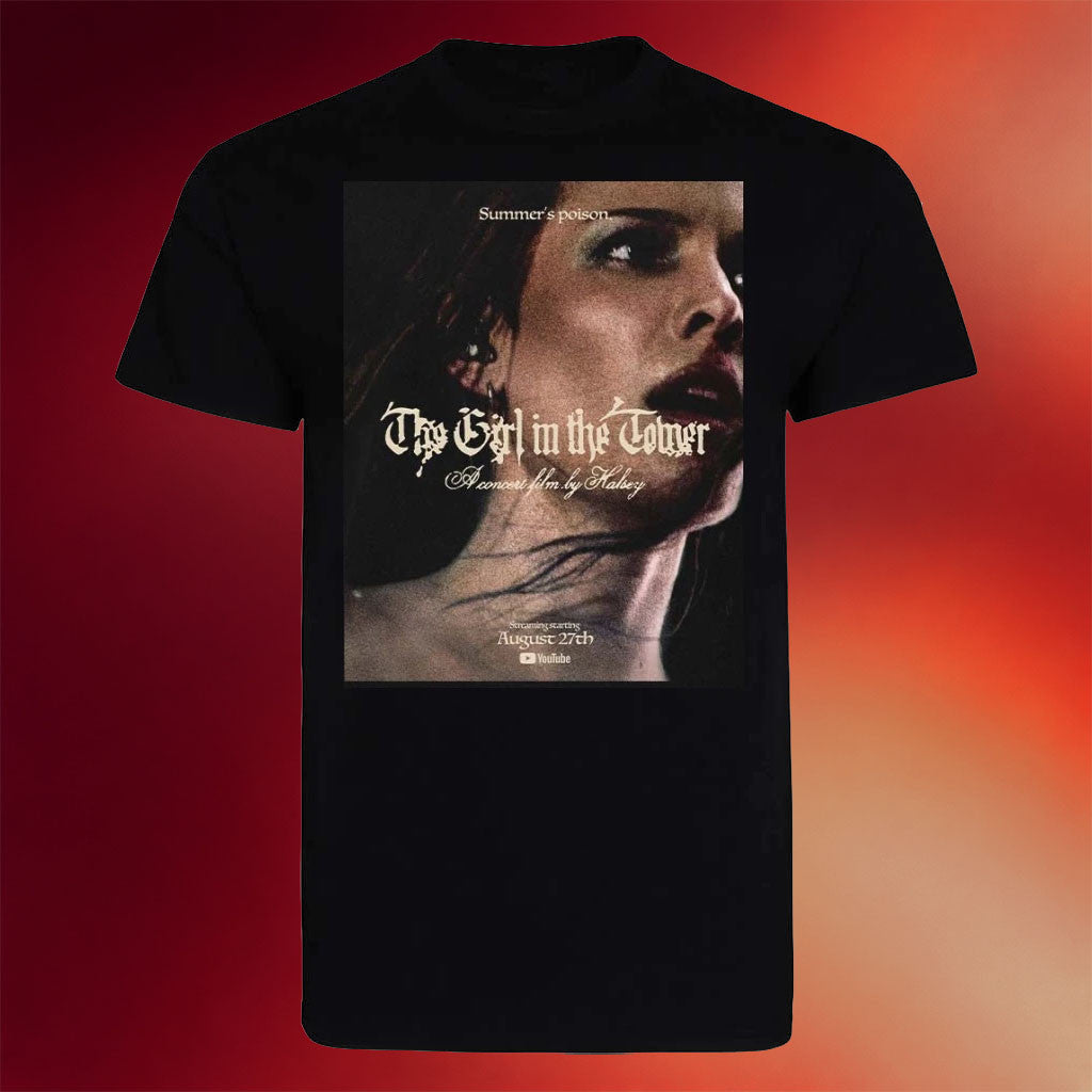 Halsey Merch 2026 Halsey The Girl In The Tower Concert Film August 27 2026 T-Shirt Fan Gifts - Merchluma