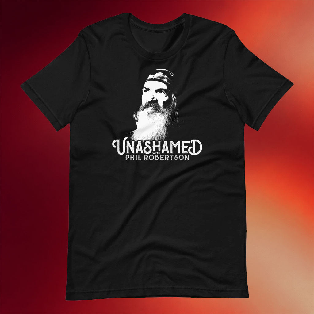 Unashamed Podcast Merch Phil Robertson 2026 Unashamed T-Shirt Gift For Podcast Fans - Merchluma