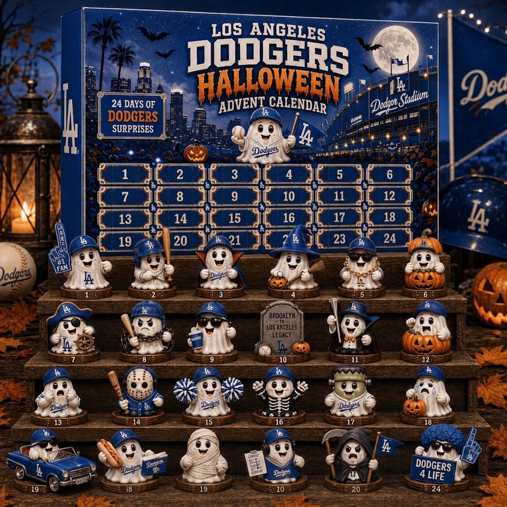 Los Angeles Dodgers Halloween 2026 Advent Calendar Dodgers Merch Gifts For Halloween - Merchluma