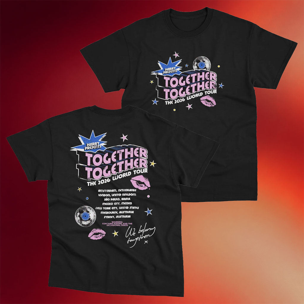 Harry Styles Merch 2026 Together Tour Date T-Shirt Harry Styles Together Together Tour Merch - Merchluma