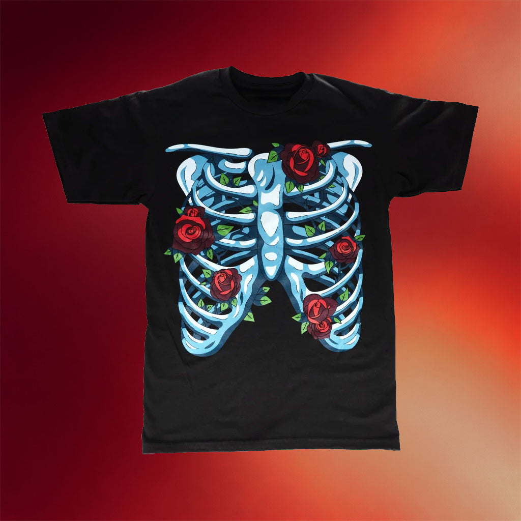 IHasCupquake Merch Tiffany Garcia 2026 Floral Ribcage T-Shirt Gift For Friends - Merchluma