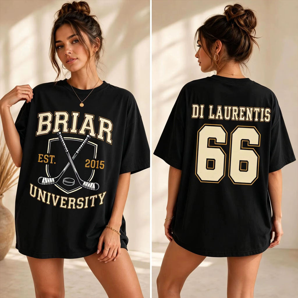 Off Campus Merch 2026 Briar Di Laurentis #66 T-Shirt Black Off Campus Romance Reader Gift - Merchluma