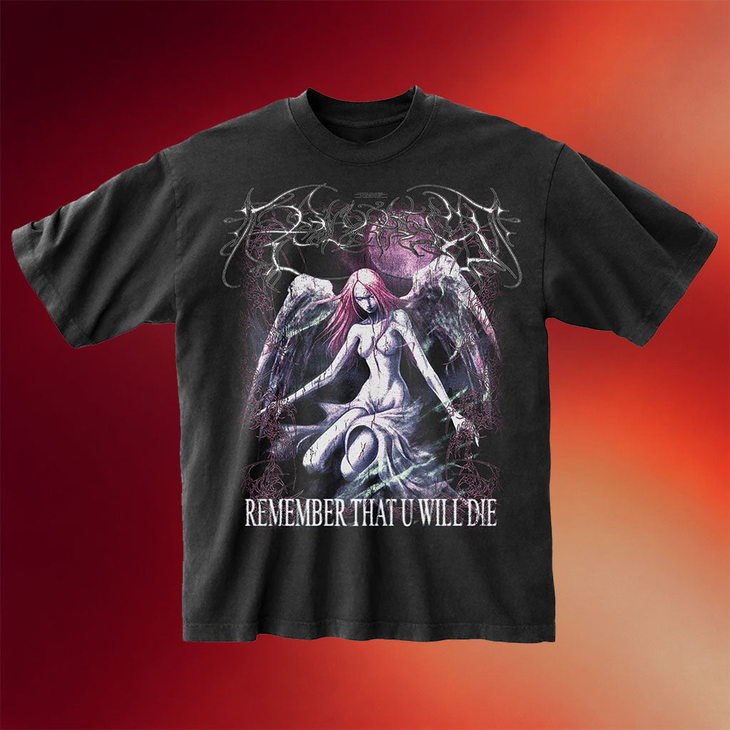 Polyphia Merch 2026 Moonlit Vintage Black T-Shirt Remember That U Will Die Shirt Fan Gifts - Merchluma