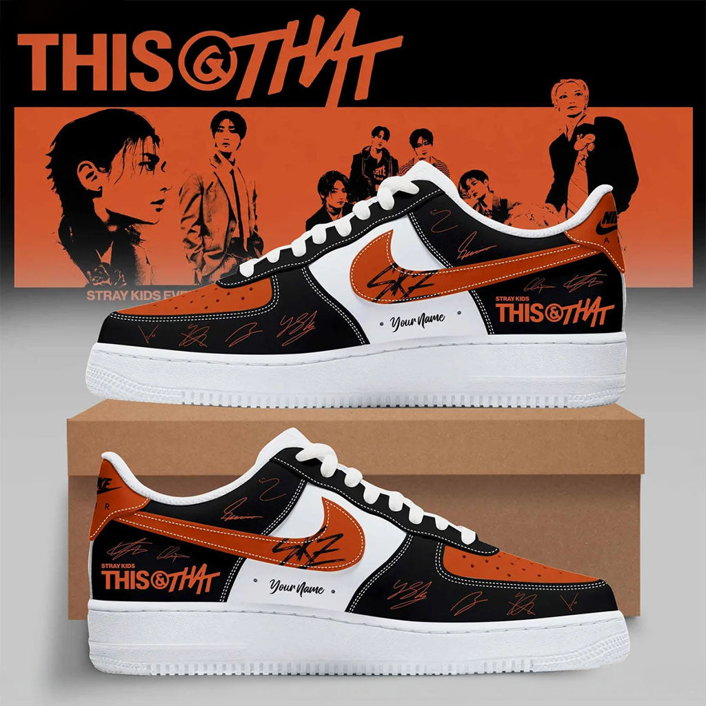 Custom Stray Kids This And That Signature Shoes Stray Kids Merch Gifts For People Who Like Music - Merchluma