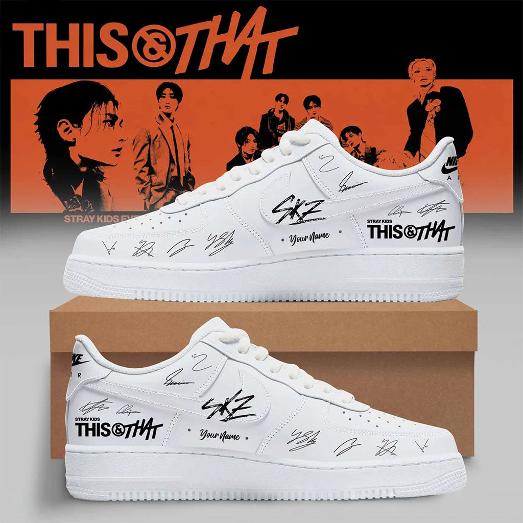 Custom Stray Kids This And That Signature Shoes Stray Kids Merch Presents For Music Lovers - Merchluma