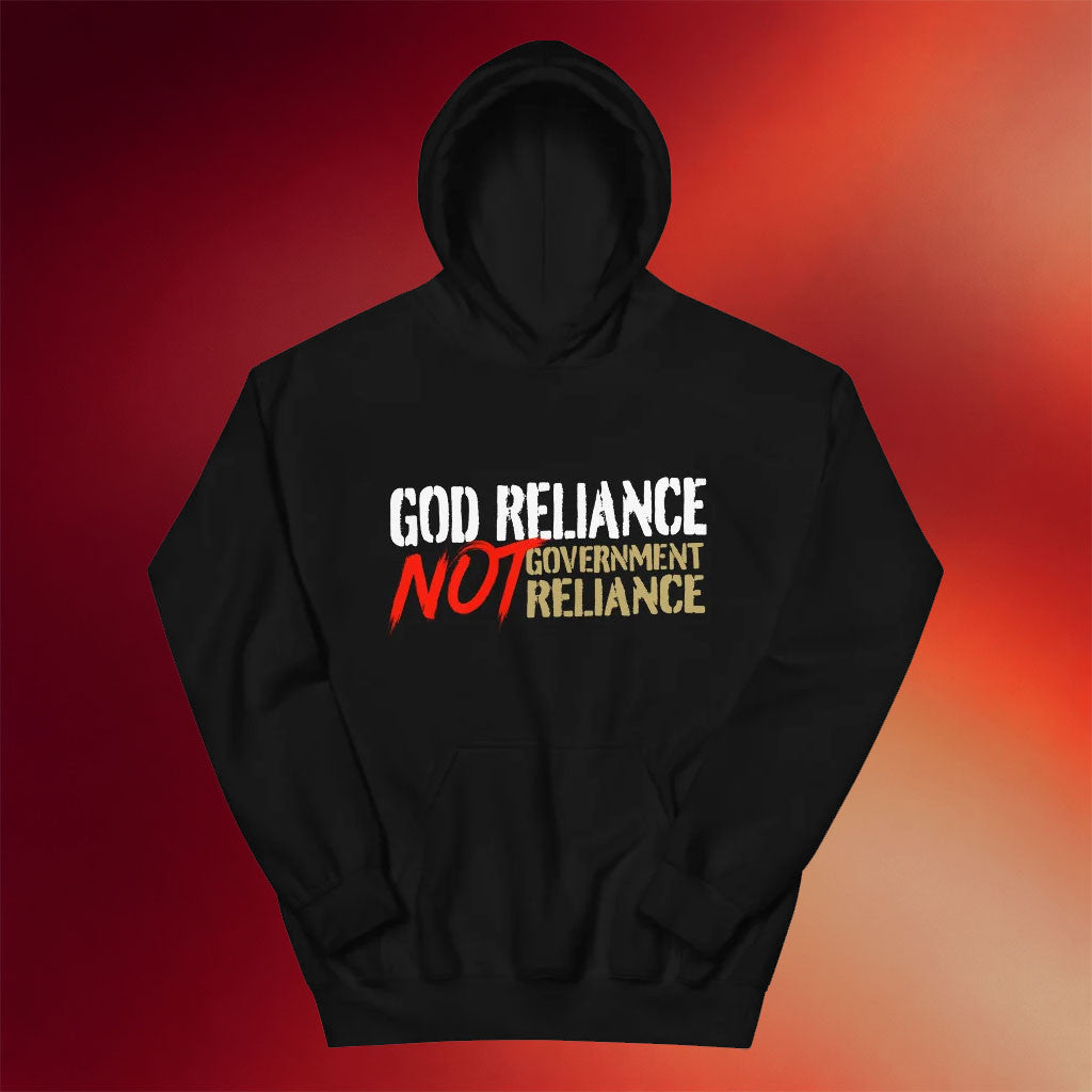 Unashamed Podcast Merch Phil Robertson 2026 God Reliance NOT Government Reliance Hoodie Black - Merchluma