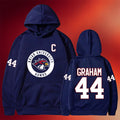 Off Campus Merch 2026 Garrett Graham #44 Hoodie Briar University Hawks Hoodie Hockey Fan Gifts - Merchluma