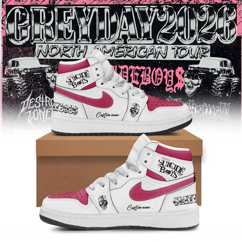 Custom Suicideboys Greyday North American Tour Shoes Suicideboys Merch Hip Hop Fans Gifts - Merchluma