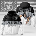 LV Raiders Fly Eagles Fly Go Birds Windbreaker Jacket Raiders Merch Gift For Football Fans - Merchluma