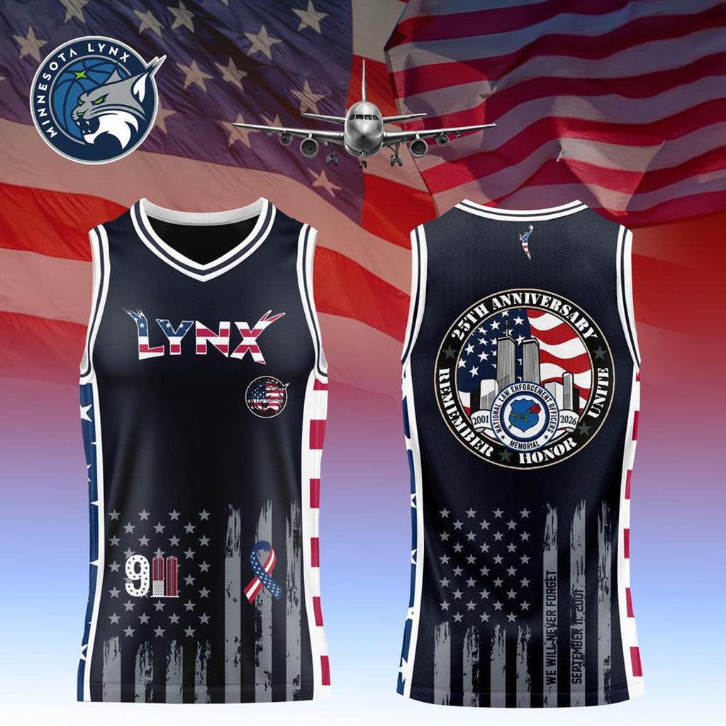 Minnesota Lynx 9 11 25th Anniversary 2001-2026 Basketball Jersey Minnesota Lynx Merch Fan Gift - Merchluma