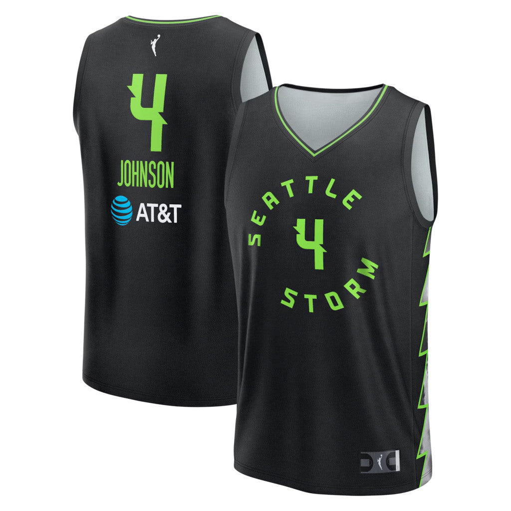 Flau'jae Johnson Jersey Shirt Seattle Storm Merch 2026 #4 Fast Break Jersey Rebel Edition Jersey - Merchluma