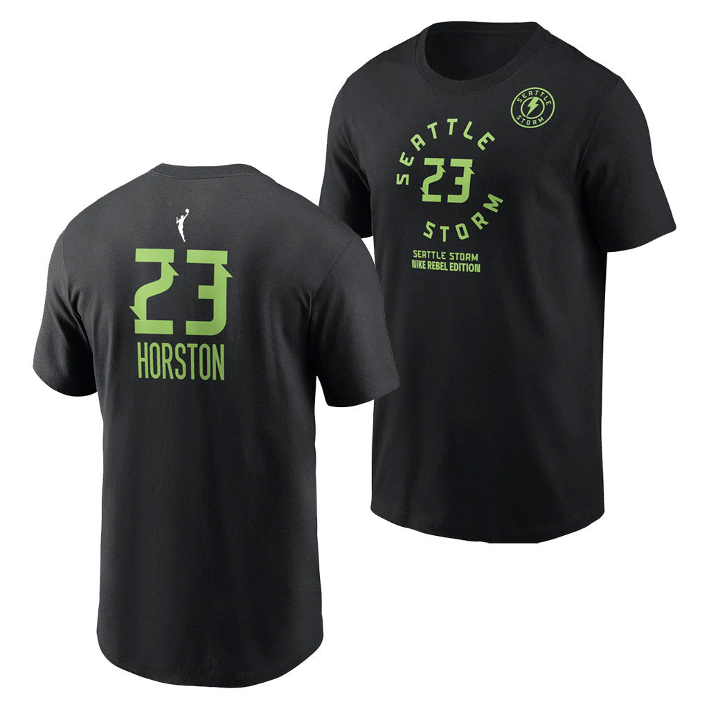 Seattle Storm Merch 2026 #23 Jordan Horston Name And Number Rebel T-Shirt Basketball Fan Gear - Merchluma