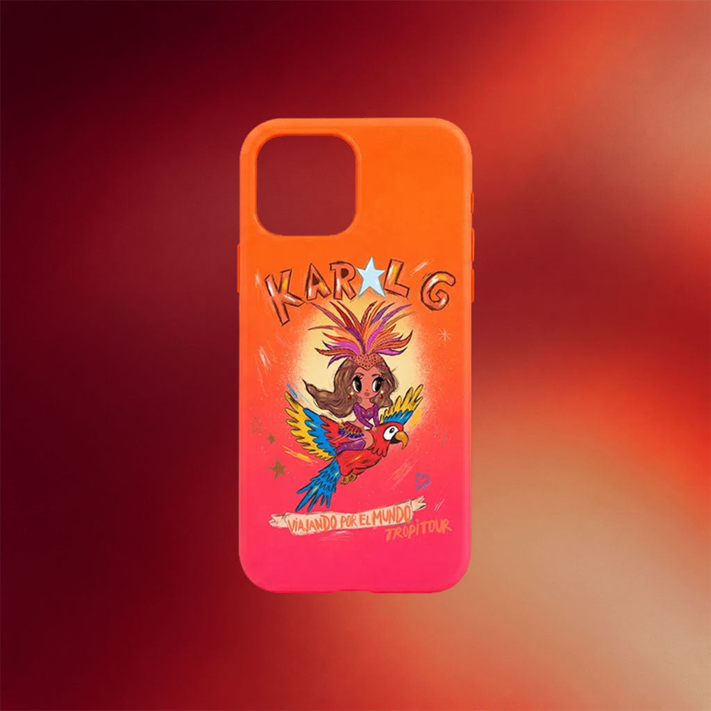 Karol G Merch 2026 Viajando Por El Mundo Phone Case Karol G Tour Merch Present For Fans - Merchluma