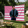 Off Campus Merch 2026 Garrett Graham Flag Pink American Flag Outdoor Decor Gift For Fans - Merchluma