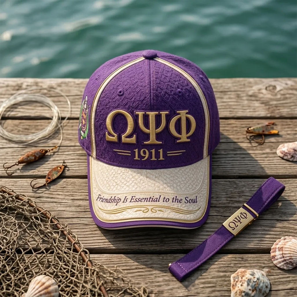 Omega Psi Phi Fraternity 1911 Textured Baseball Cap Omega Psi Phi Merch Gifts For BFF - Merchluma