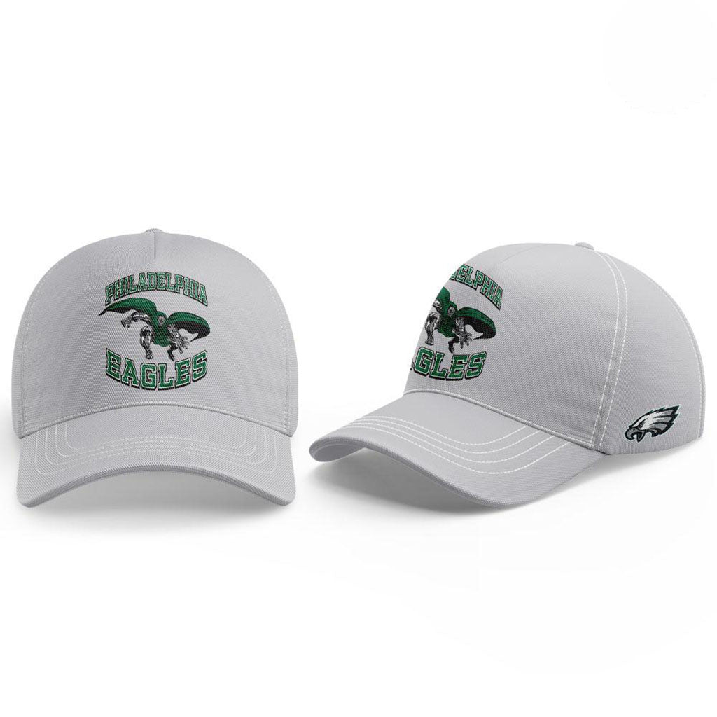 Philadelphia Eagles Disney Champion NFL Main Character Energy Hat Grey Eagles Merch Fans Gift - Merchluma