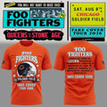 Chicago Bears X Foo Fighters Take Cover Tour 2026 T-Shirt Orange Foo Fighters Merch BFF Gifts - Merchluma