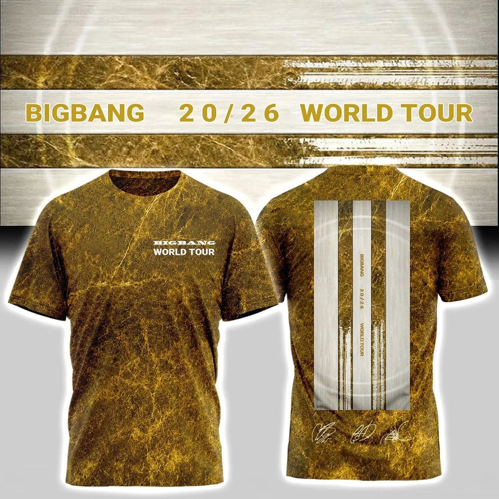 BIGBANG Merch BIGBANG World Tour 2026 T-Shirt Gifts For Kpop Music Fan - Merchluma