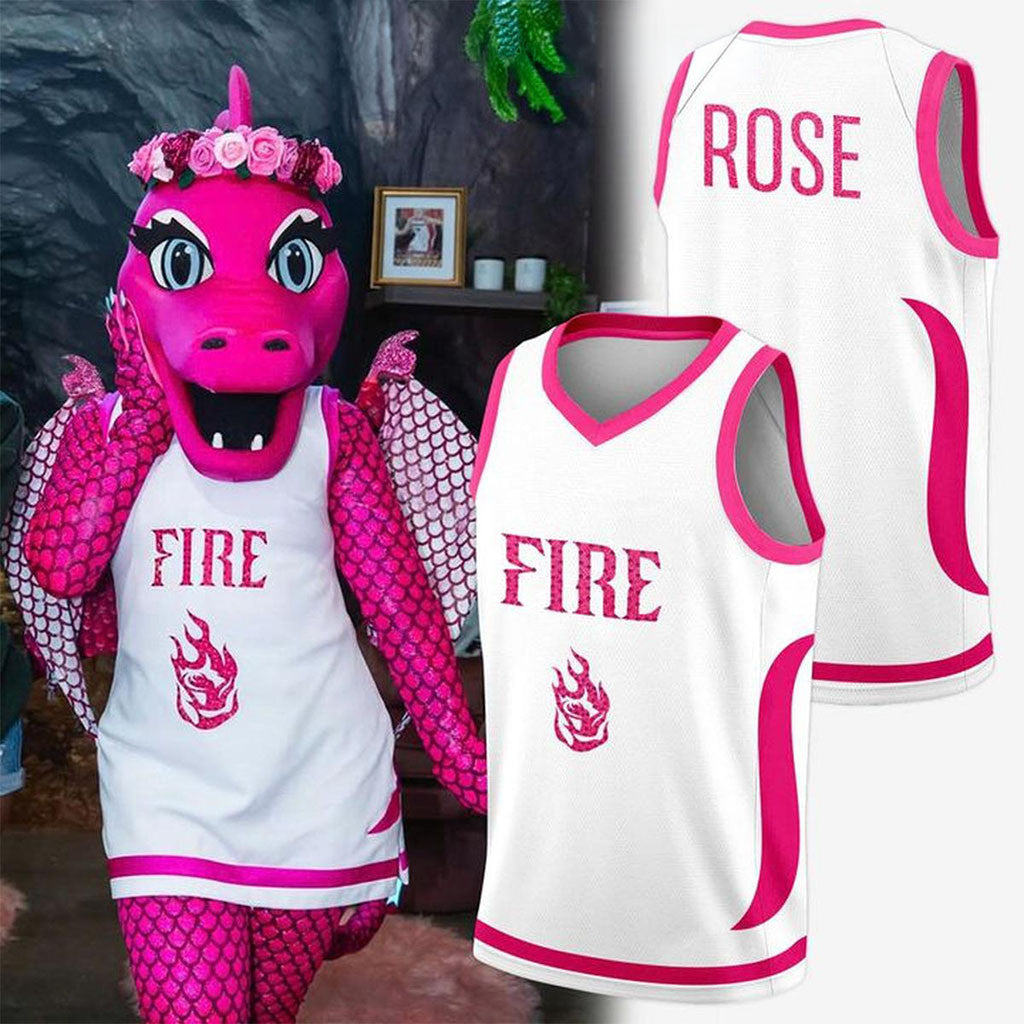 Portland Fire Pink Dragon Basketball Jersey Portland Fire Merch Gifts For Basketball Fan - Merchluma