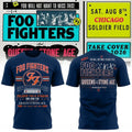 Chicago Bears x Foo Fighters Merch Soldier Field Take Cover Tour 2026 T-Shirt Gifts For Fans - Merchluma
