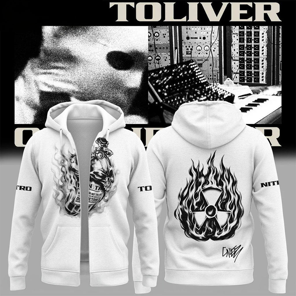 Don Toliver Merch Octane Tour Zip Hoodie White Gifts For Music Lovers - Merchluma