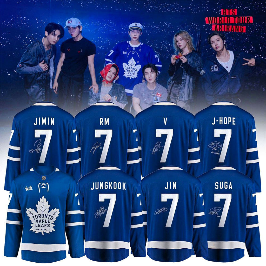 Toronto Maple Leafs x BTS World Tour 2026 Jersey Leafs Merch KPop Gifts For BTS Fans - Merchluma