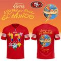 San Francisco 49ers x Karol G Viajando Por El Mundo TropiTour 2026 Fooball Jersey Karol G Merch - Merchluma